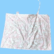 Original Udder Covers Nursing Mothers 24"x31" Strap Cotton Green  Pink Paisley