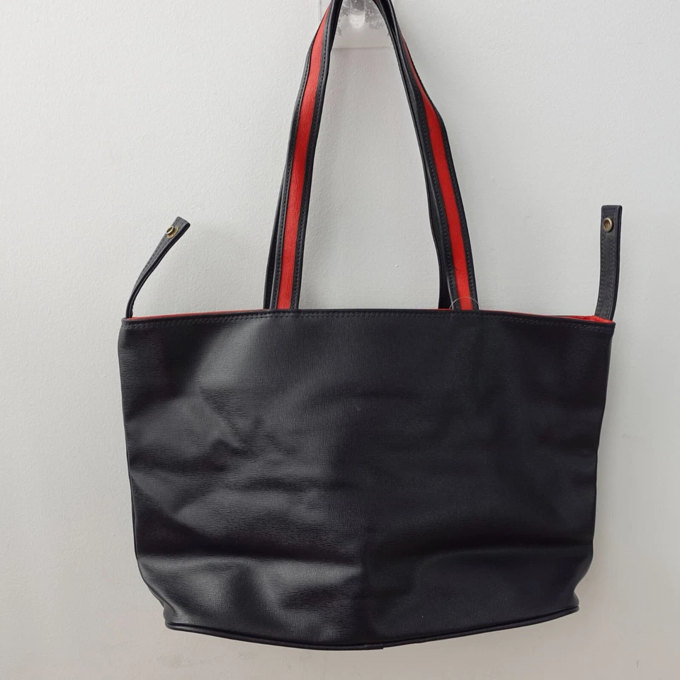 Roberta Di Camerino Bolso Cartera de Hombro Bolso Italiano Logo Azul Marino PVC Nylon ITALIA 90 Foto 2 de 4