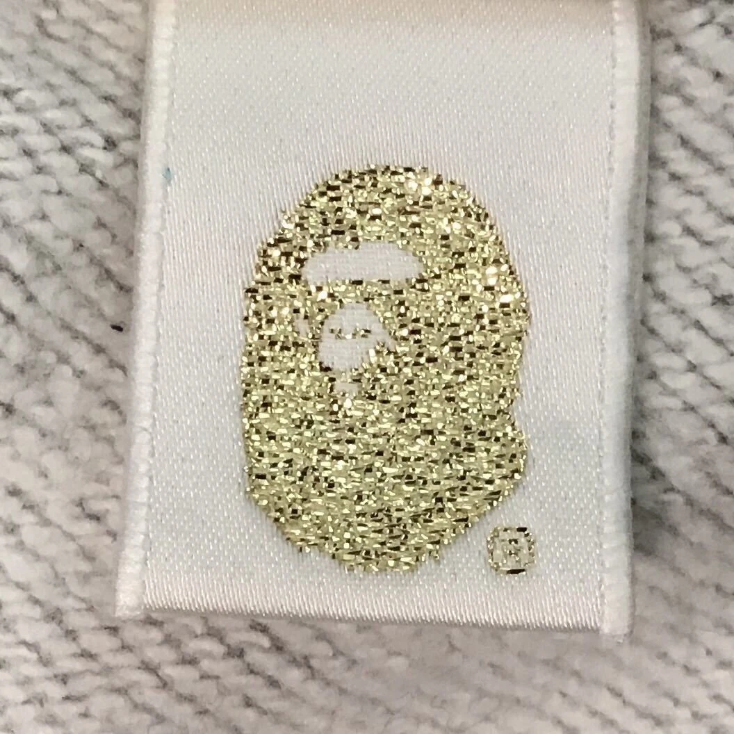 A BATHING APE (BAPE) Felpa con cappuccio zip intera BAPE × originale falsa × KAWS milo NIGO grigia A Bathing Ape uomo S!