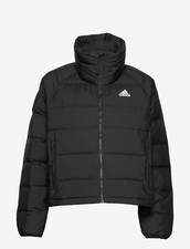 Image of Adidas Lifestyle Helionic Relaxed Fit Puffer Women's XL Down Jacket White Black 