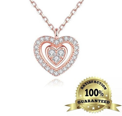 14K Gold Filled Heart Pendant Necklace - Cubic Zirconia, Hypoallergenic, Tarnish Free | Le Senso - Foto 13