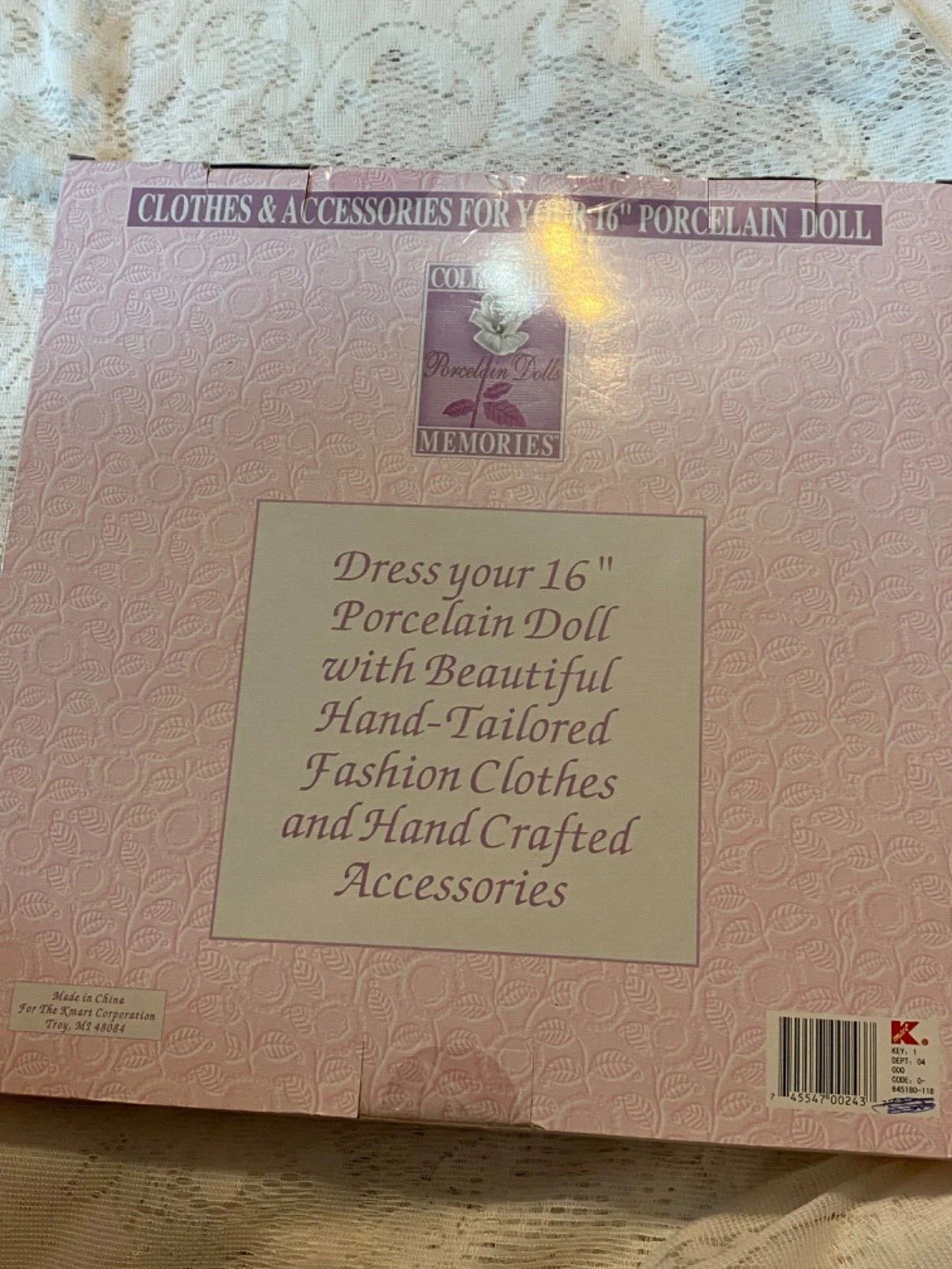 VETEMENTS Vestiti Ricordi da Collezione 16” Bambola Regalo Natale Verde Vestito Scarpe Calzini 002 053