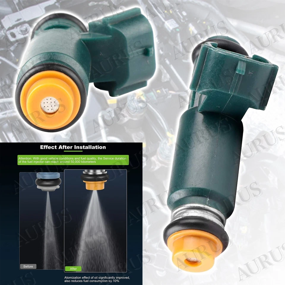 Inyectores de combustible X4 OEM DENSO para 2002 2003 2004 2005 2006 Nissan Sentra 2,5 L I4 Foto 4 de 4