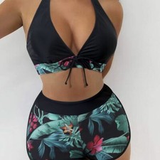 Women's Bikini Swimsuit Summer Beach Swimwear Swimsuit High Waist Split Bikini