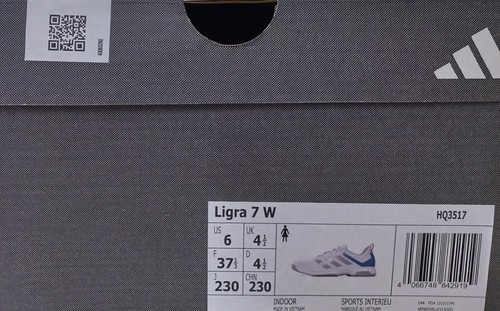 Women's Adidas Ligra Court Trainers Netball Volleyball Shoes New - Picture 10 of 17
