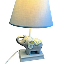 Elephant Lamp Baby Nursery Light Blue Grey Mint Green Circus Safari