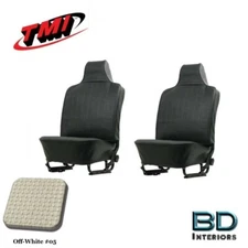 1970 - 1972 VW Volkswagen Bug Beetle Slip On Full Set Seat Upholstery- OFF WHITE