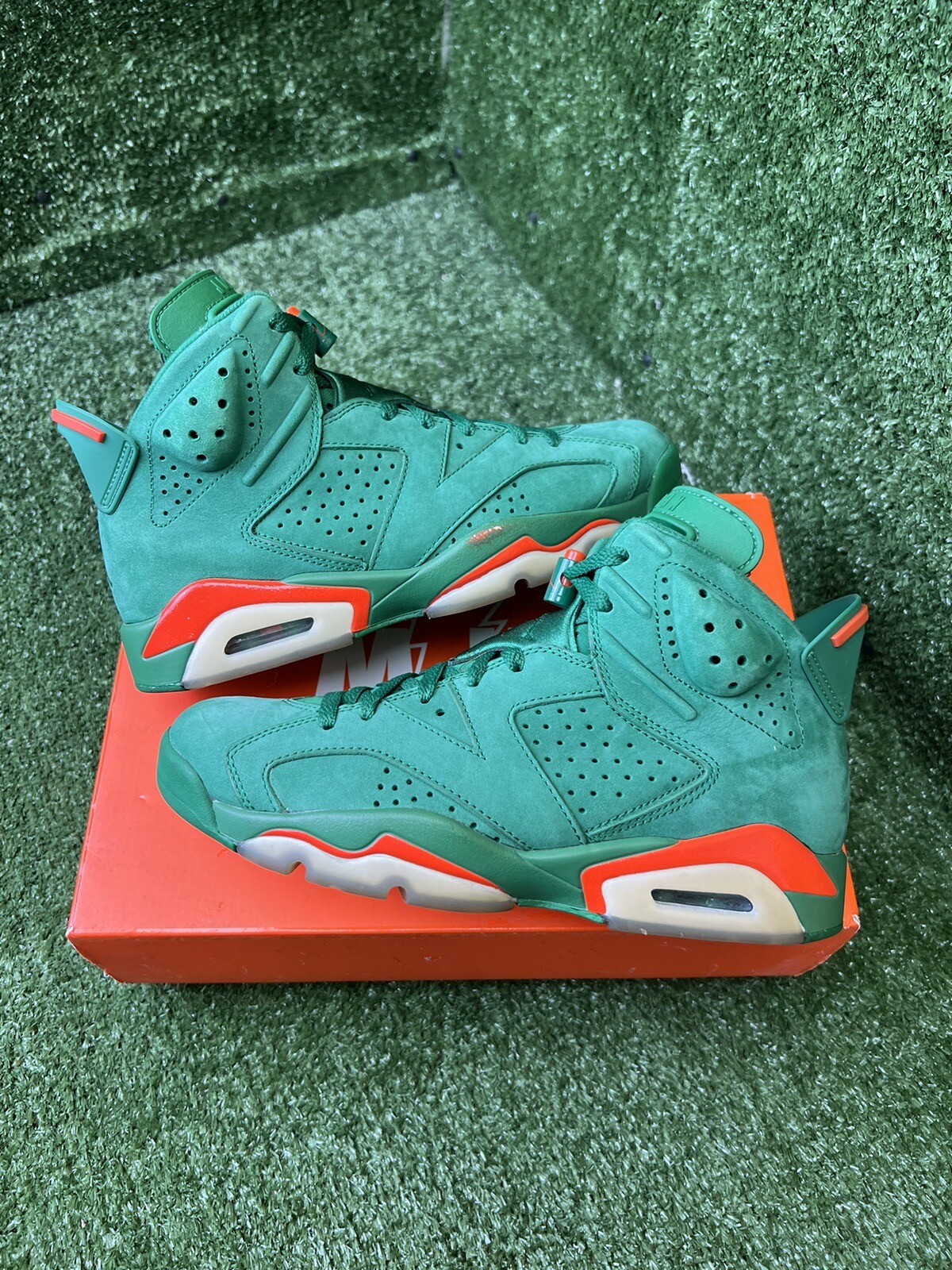 Nike Air Jordan 6 Gatorade Green size 7.5 384664706 OG VI Retro Clean
