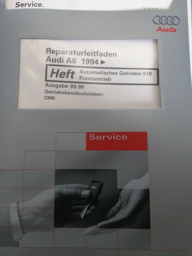 Reparaturleitfaden Audi A8 Automatisches Getriebe 01K Frontantrieb CMK