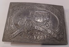 Vintage Henry Ford Detroit Model T Record Year Ford Automobiles Belt Buckle