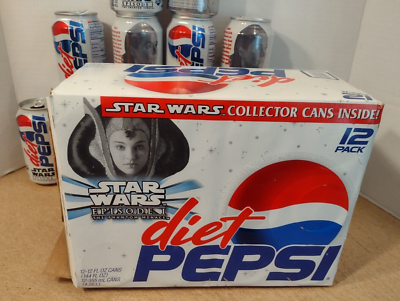 Star Wars Episode 1 Shmi Skywalker #19 Diet Pepsi 12 Pack/12 Empty