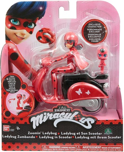 Miraculous Zoomin' Ladybug in Scooter with Tikki Bandai 8056379050766 | eBay