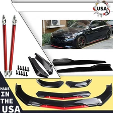 For BMW Front Bumper Lip Splitter Spoiler Body Kit+Side Skirt