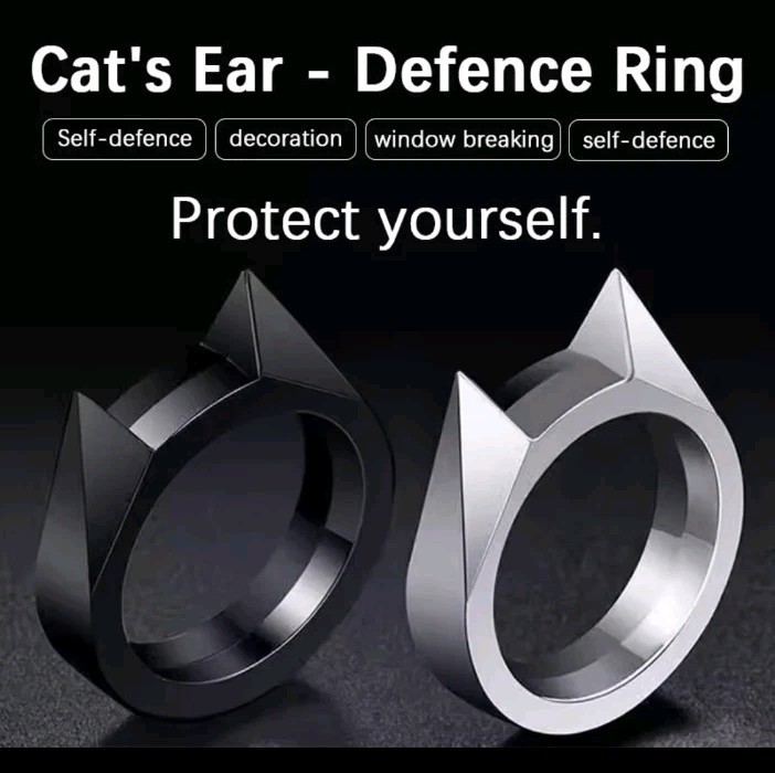 Cat Ring Stainless Steel Defensive Portable Personal Protection Tool Metal Rings