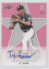 2020 Leaf Perfect Game National Showcase Pink 2/3 Ty Evans #BA-TE2 Auto nd3