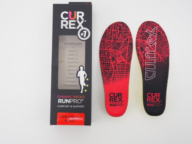 New! Currex RunPro Insoles Low Profile Size Medium US Men's 7-8.5 / US-W 8.5-10