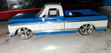 Rare Color124 Jada 1972 Chevrolet Cheyenne Blue White Read Ad.