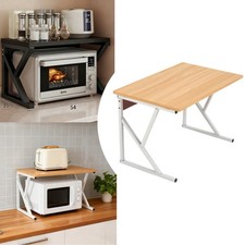 Microwave Stand Over Shelf Storage 2 Tier Oven Rack Organiser Stand