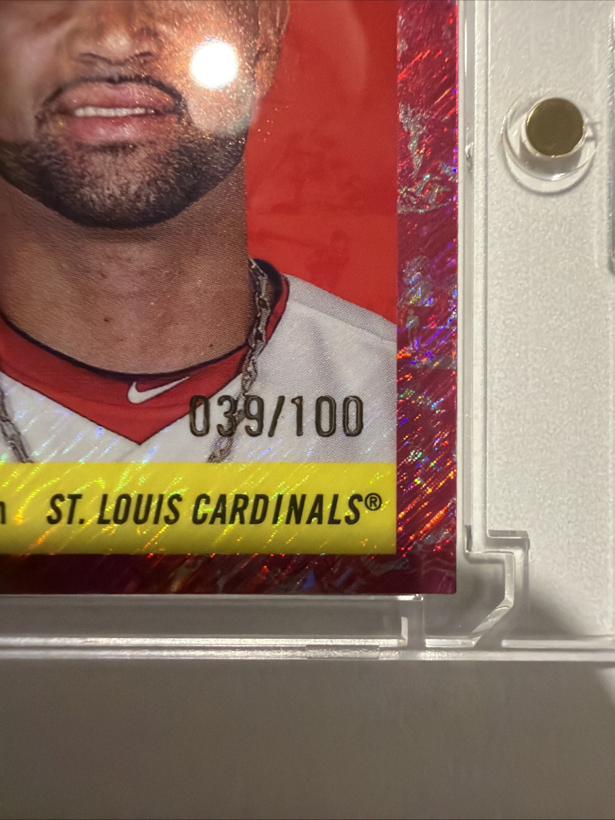 2026 Topps Chrome Albert Pujols St. Louis Cardinals #461 Serial Numbered /100 view 2