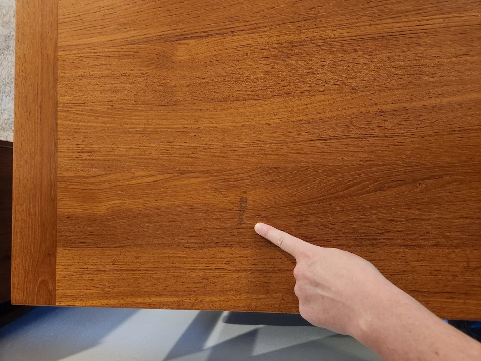 Mesa de comedor danesa de teca de Ansager Mobler MCM Mid Century 35"x (35"/51"/67") Foto 4 de 4