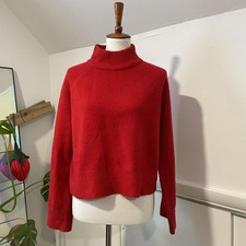 Red turtleneck sweater Size M