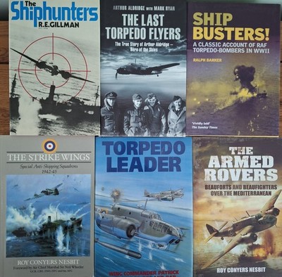 RAF Anti Shipping Warfare 6 x Hardback Book Bundle. 