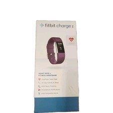 Fitbit Charge 2 HR Heart Rate Monitor Wearable Fitness Activity Tracker purple