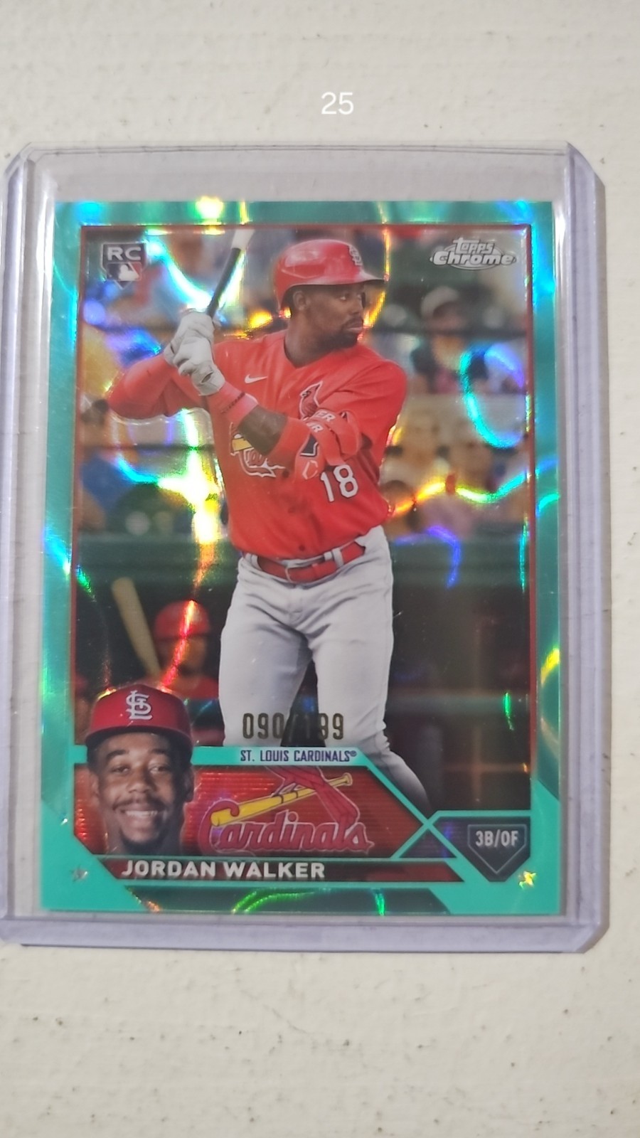 2023 Topps Chrome Jordan Walker Aqua Lava RC /199 #209 st louis cardinals hot🔥