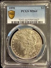 1898-P $1 Morgan Silver Dollar PCGS MS64