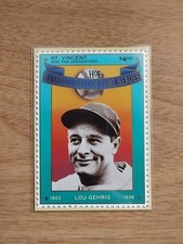 LOU GEHRIG 1992 ST VINCENT & GRENADINES HALL OF FAME HEROES INSERT BASEBALL CARD