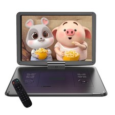 17.5" Portable DVD Player with 15.6" Swivel Screen Car Supports All-Region