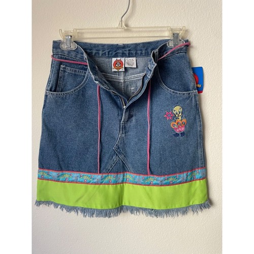 Vintage NWT 1990s Looney Toons Tweety Bird skirt youth size 10/12 L - deadstock! - Picture 5 of 9
