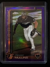 🔥Cedric Mullins 2025 Topps Chrome #5 True Purple Refractor 050/250 Orioles