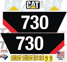 Fits CATERPILLAR 730 Decal Kit Articulated Dump Truck - 3M VINYL- FREE SHIPPING