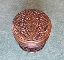 Antique Norwalk door knob H-23500 with rosette ornate cast brass bronze 1885