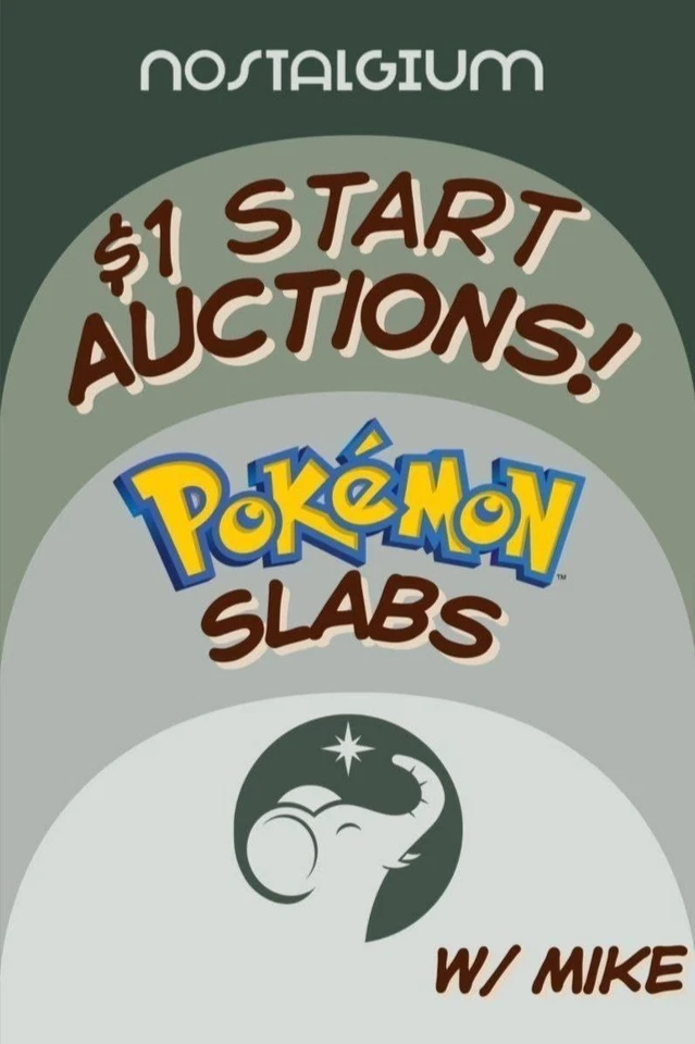 Dollar Start Pokémon Slab Auctions w/ Mike