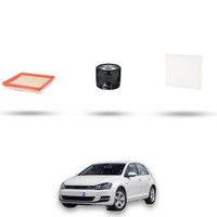 Hoffcar Set Service - 3 Filter Kompatibel Mit VW Golf VII (5G1/BA5) 1.6 81Kw