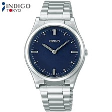 Seiko Tactile Reading SQBR021 Quartz Navy Dial 36mm Watch