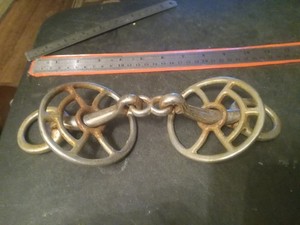 Used Beery driving bit snaffle mouth 5 3/4 in figure 8 link