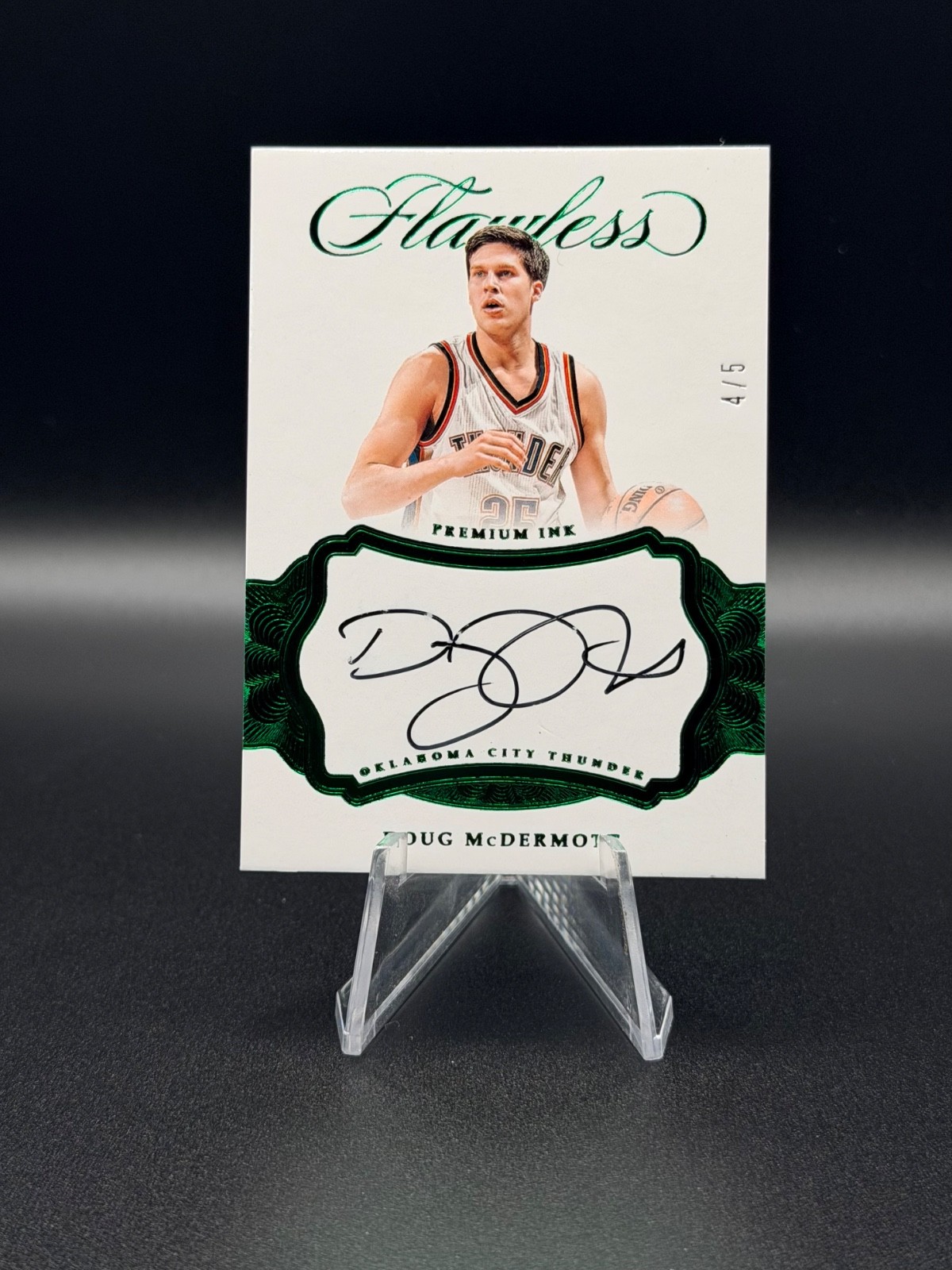 DOUG MCDERMOTT 2016-17 Panini Flawless Premium Ink Autographs Emerald 4/5