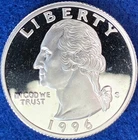 1996-S Washington Quarter 90% Silver Choice DCAM Proof