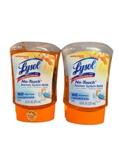 1 1/2 Lysol No Touch Kitchen System Refill Sparkling Tangerine Scent 8.5oz