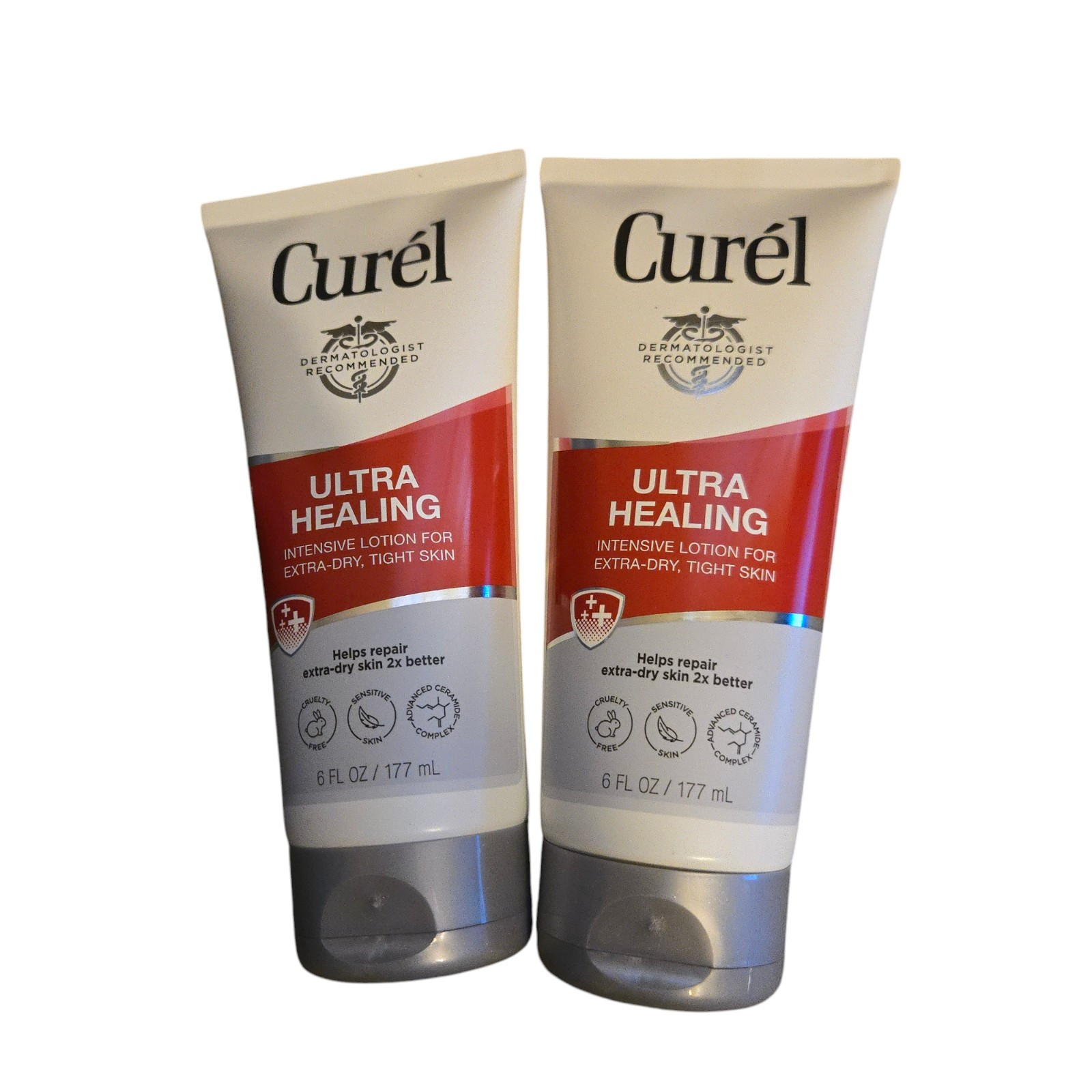 2 X Curél Ultra Healing Loción Corporal, Hidratante para Piel Extra Seca
