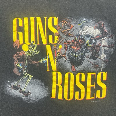 Vtg Guns N Roses 1987 Appetite For Destruction Banned Graphic Tour