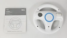 Original Wii Wheel Controller -Nintendo Wii- White Controller