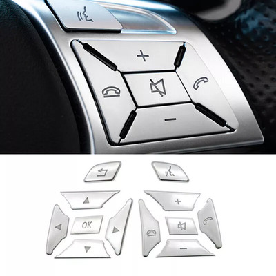 12pcs/set Lenkrad Tasten Abdeckung Trim Aufkleber für Benz W176 W246 W212 W204