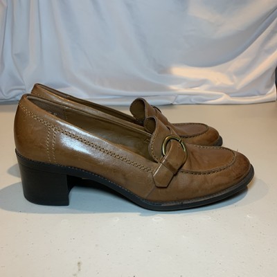 Predictions Brown Loafers Women Size 6.5 [L6]