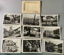 Mini RPPC Set Bergzabern Germany Photo Bücheler Weinstraße w/ sleeve (9)