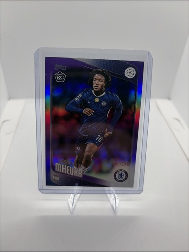 2025-26 Topps UEFA Club Competitions #32 Shumaira Mheuka Purple Foil #/250