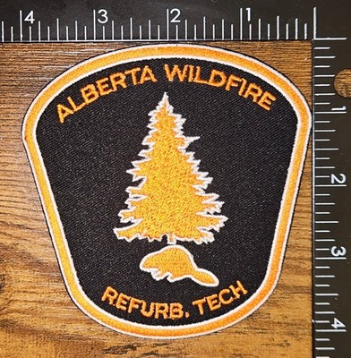 Alberta Canada Wildfire Maintenance Crew Refurbish Tech Patch